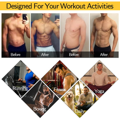 🔥Men Body Shaper Waist Trainer Sauna Suit Sweat Vest Tank Tops Shapewear