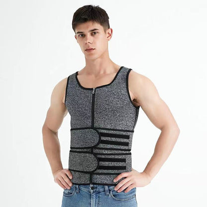 🔥Men Body Shaper Waist Trainer Sauna Suit Sweat Vest Tank Tops Shapewear