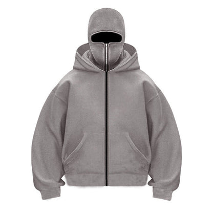 🔥Last Day 50% OFF--Balaclava Hoodie with Built In Balaclava,Anti-Social Hoodies
