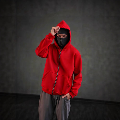 🔥Last Day 50% OFF--Balaclava Hoodie with Built In Balaclava,Anti-Social Hoodies