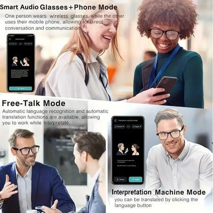 LAST DAY 50% OFF!!🔥 AI Interpretation Smart Glasses🕶️160-Language Translation, Photochromic Lenses, AI Chat & Hands-Free Audio